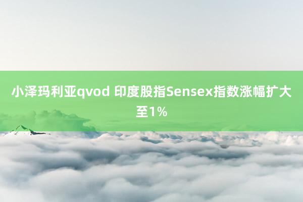 小泽玛利亚qvod 印度股指Sensex指数涨幅扩大至1%