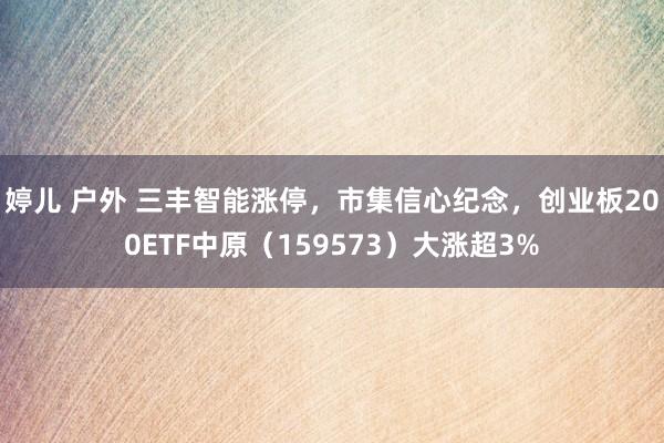 婷儿 户外 三丰智能涨停，市集信心纪念，创业板200ETF中原（159573）大涨超3%