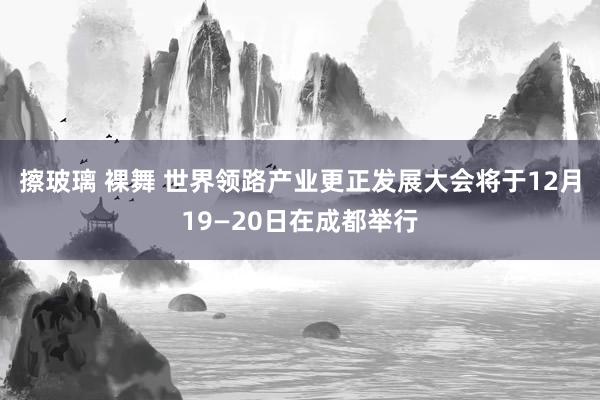 擦玻璃 裸舞 世界领路产业更正发展大会将于12月19—20日在成都举行