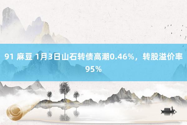 91 麻豆 1月3日山石转债高潮0.46%，转股溢价率95%